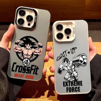 苹果17健身悟空12卡通13适用15ProMax卡通手机壳红米K90硬华为Nova14活力版潮酷iPhone16彩银个性VIVOX300PRO