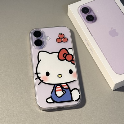 苹果14少女心IQOO13可爱凯蒂16ProMax卡通VIVOy500手机壳iPhone12小米15ULTRA软17华为HI畅享80PRO适用麦芒40