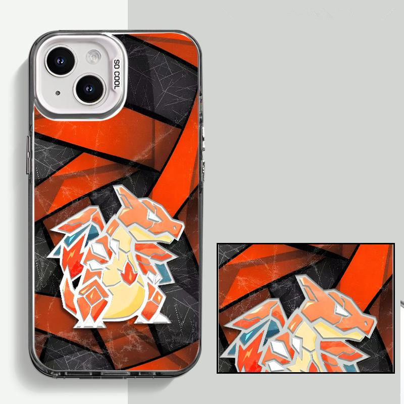 荣耀MAGIC7适用华为nova12Ultra手机壳OPPOreno13硬苹果16彩银iPhone15promax喷火龙动漫红米note14个性neo10