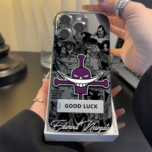 红米TURBO5白胡子海贼王14ProMax超薄13带支架iPhone17air动漫一加ACE5透明无边框16e手机壳硬苹果15Plus适用