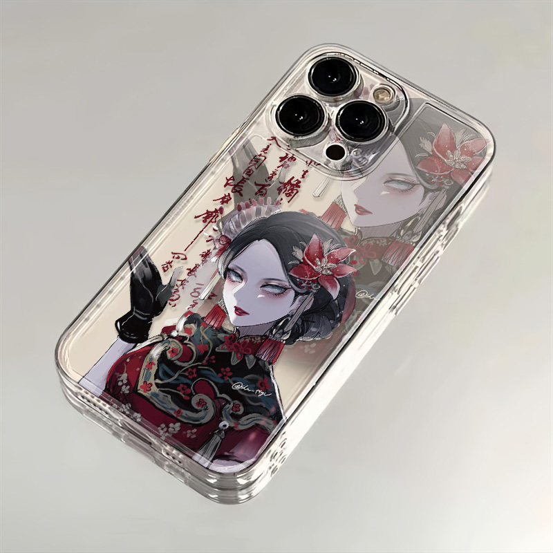 苹果15适用14第五人格红蝶13ProMax卡通iPhone16高级感OPPOFindx9Ultra手机壳17透明软荣耀600创意华为Pura80
