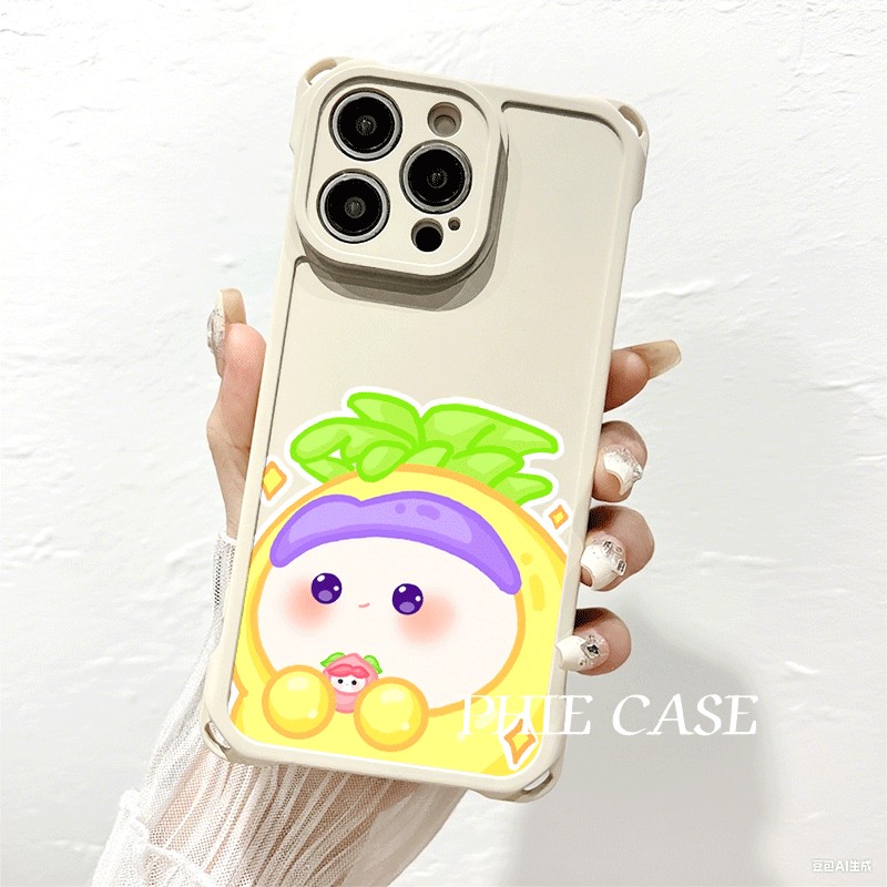 情侣梨花诗菠萝吹雪OPPOFINDX9斜挎手腕挂绳iPhone17四角开孔13透明16ProMax适用苹果14防摔15plus手机壳软12
