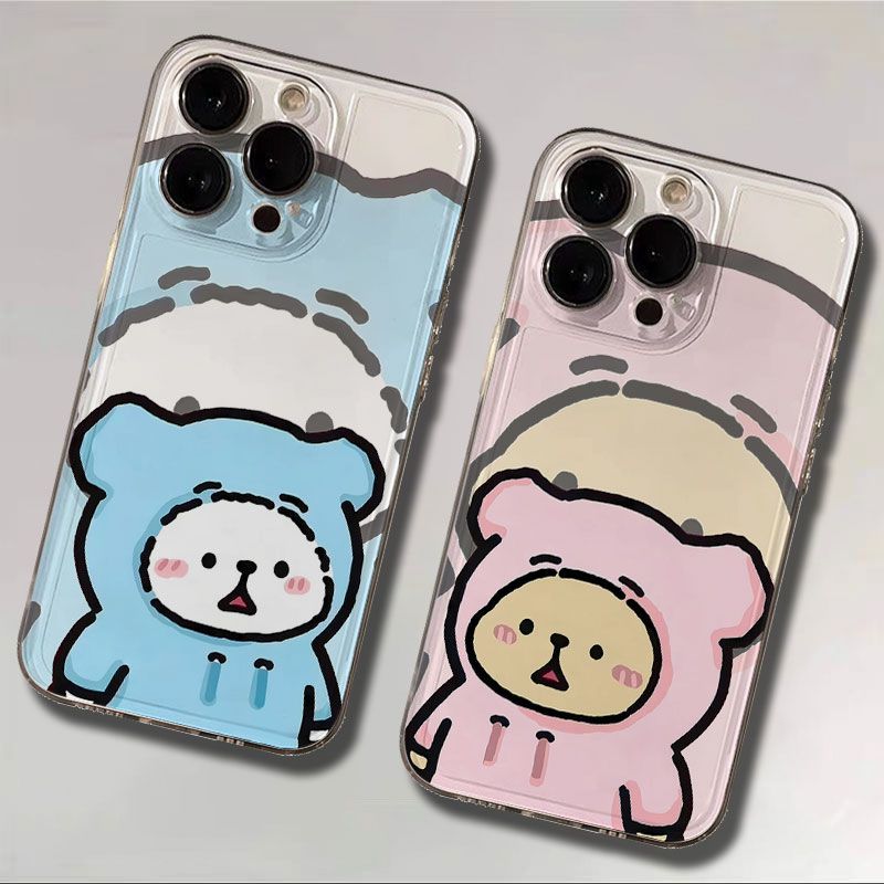 iPhone15卡通适用IQOO12卫衣情侣小狗一加13t手机壳16ProMax可爱荣耀400少女心苹果17软14PLUS透明华为PURA80