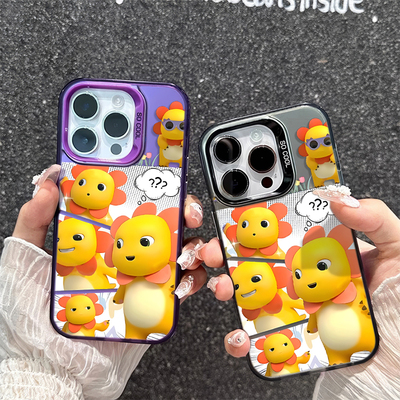 OPPOReno16彩银苹果15ProMax适用14Plus太阳花奶龙VIVOIQOO13卡通iPhone17手机壳硬华为Mate80可爱荣耀600pro