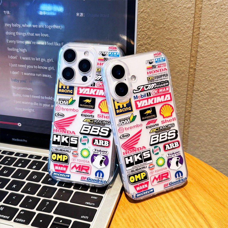 个性荣耀MAGIC7潮牌苹果14pro适用iPhone15大孔OPPOreno13硬16promax手机壳华为nova12Ultra汽车标签VIVOx200