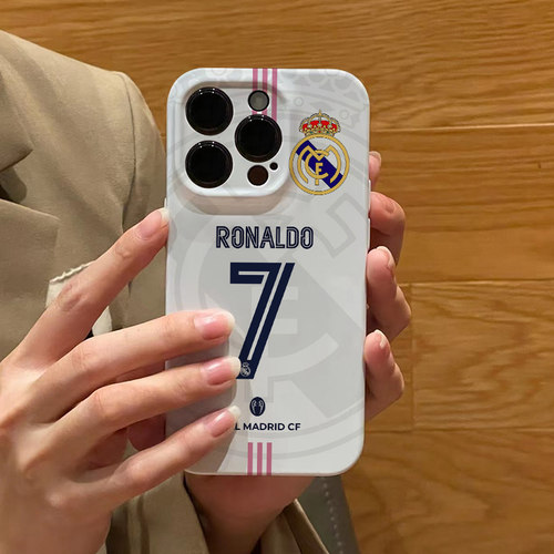 足球队皇马西C罗7号iPhone12苹果16promax个性华为mate70菲林硬OPPOreno13手机壳14pm适用VIVO创意小米15荣耀