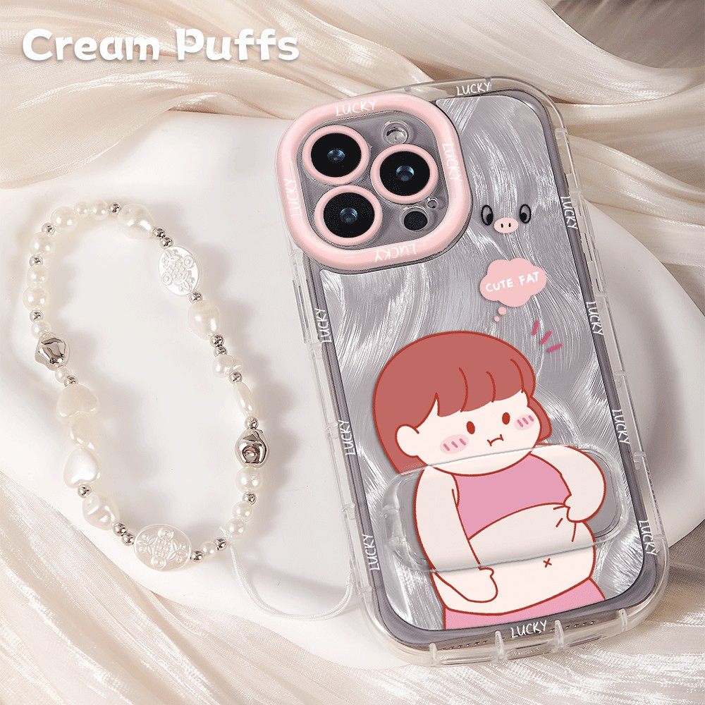 华为NOVA13减肥女孩17ProMax适用iPhone16带挂绳15少女心华为Mate80手机壳软苹果14Plus镜子支架荣耀500ins风