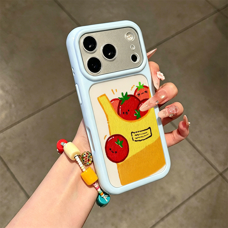 适用iPhone12苹果14p大视窗硬适用华为PURA90创意15PLUS适用OPPORENO16手机壳13ProMax星空壳17番茄表情ins风