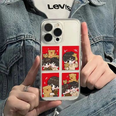 手机壳软16PLUS可爱12ProMax透明华为Nova15适用iPhone17雷朋一家人OPPOReno14荣耀500苹果13卡通VIVOX300PRO