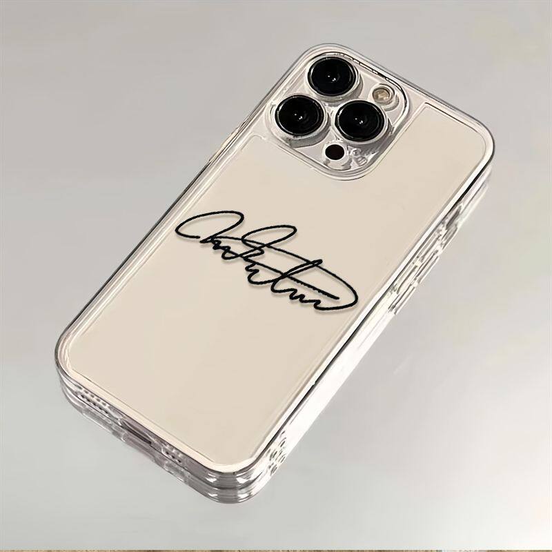 华为Pura90透明苹果15适用14ProMax王俊凯签名iPhone13创意OPPOReno16手机壳软17周边VIVOx300简约真我GT8Pro