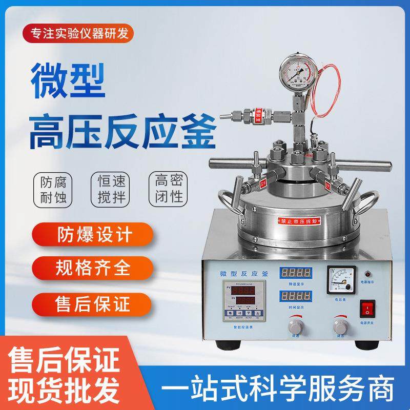 50ml100ml200ml磁力耦合机械搅拌高压反应釜微型磁力高压反应釜