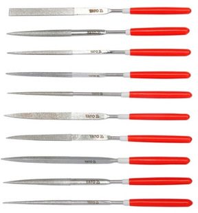 欧洲易尔拓 140mm锉刀套装 6144 10件套金刚石锉组套