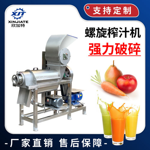 商用果蔬榨汁加工设备 大型 不锈钢破碎螺旋榨汁机 工业榨汁机