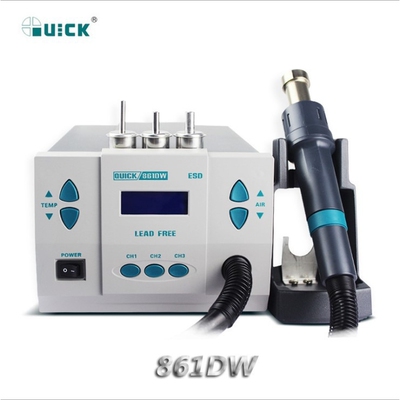 QUICK快克热风枪拆焊台861DW数显无铅智能温控拆焊台1000W