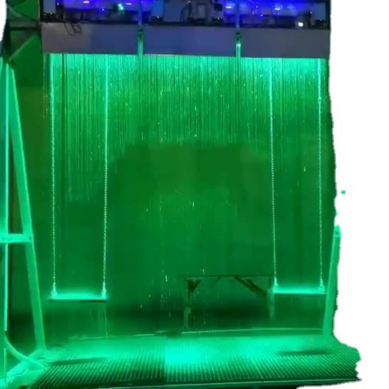 循环户外流水秋千大型水幕雨幕水帘秋千数字厂家大型道具互动