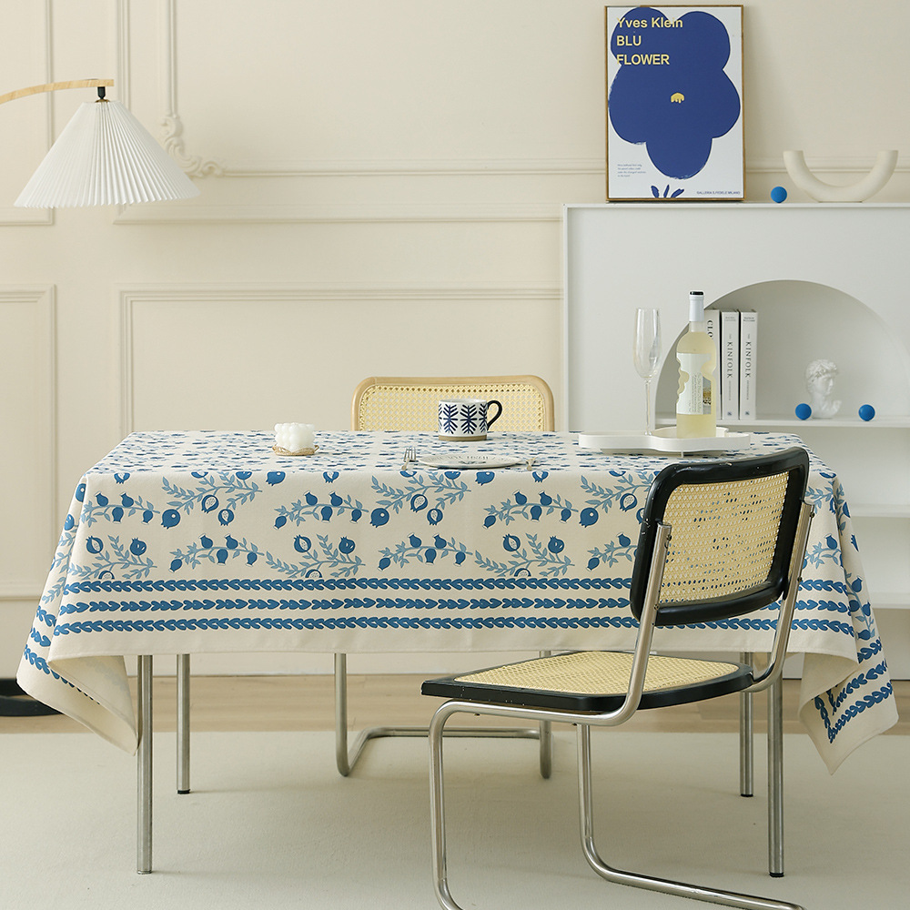 植物印花提花桌布长方形盖巾