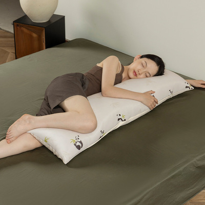 冰丝凉感长条抱枕可拆洗