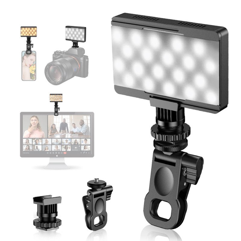 APEXEL直播会议美食单反摄影FL22平板桌面95+CRL柔光手机补光灯