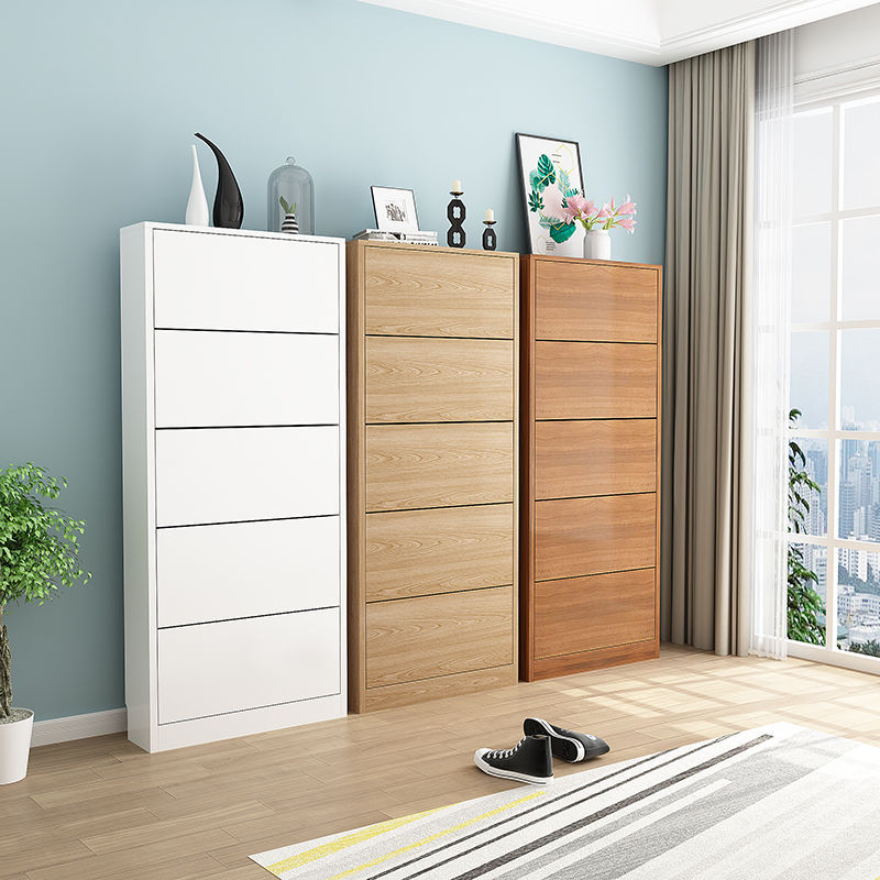 家用门口多层翻斗鞋柜北欧超薄门厅柜简约现代大容量经济型玄关柜