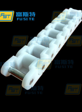 PC60塑料输送链板 RS60P白色工程塑胶平顶链 6分柔性链板传动链条