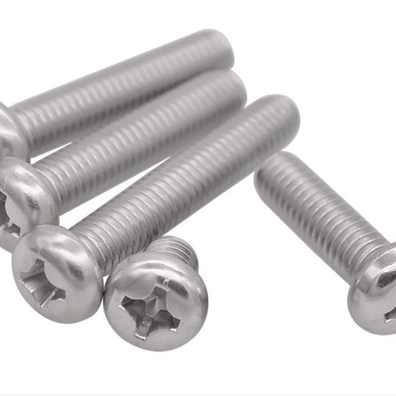GB823不锈钢304十字槽小盘头螺钉小圆头螺丝PM圆机M3456