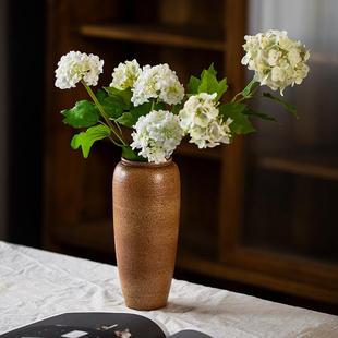 景德镇手工粗陶花瓶陶罐陶器覆古老禅宗水培花器茶室插花