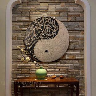 中式太极挂件复古中国风玄关墙砖背景墙壁饰乾坤图仿古墙饰