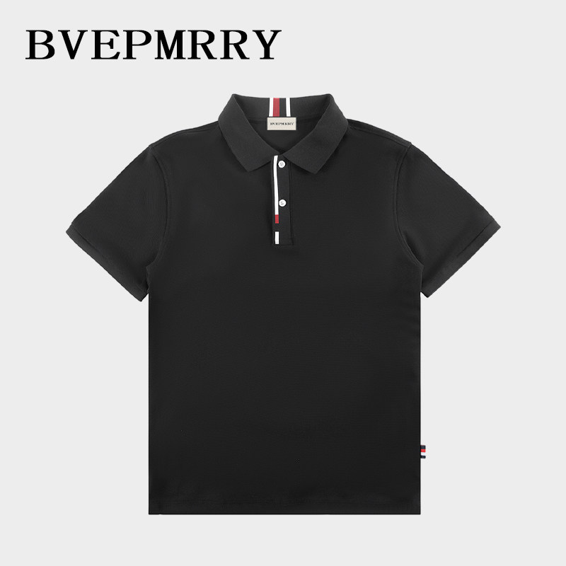 BVEPMRRY重磅珠地短袖POLO衫春夏百搭新款舒适透气翻领男装上衣