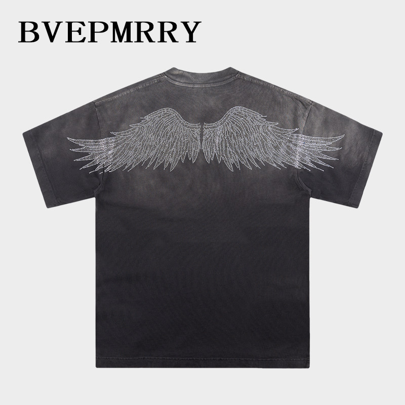BVEPMRRY天使翅膀宽松落肩款T恤