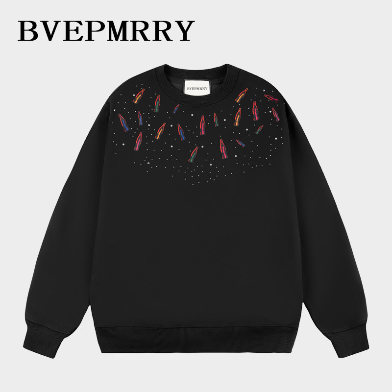 可乐印花烫钻BVEPMRRY春男士卫衣