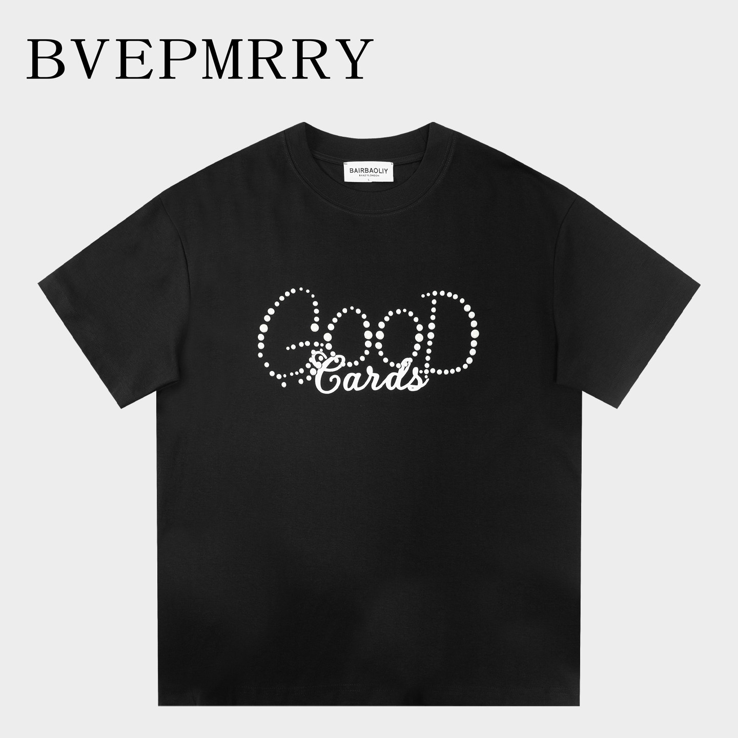 BVEPMRRY重磅珍珠烫钻男T恤