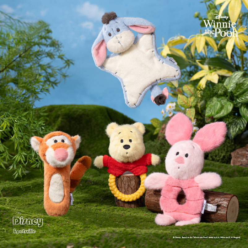 迪士尼联名猫犬发声耐用毛绒玩具