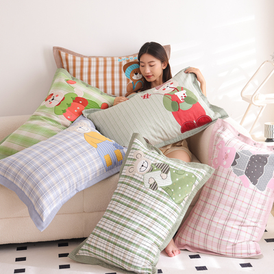 A类纯棉纱布母婴级枕套柔软透气