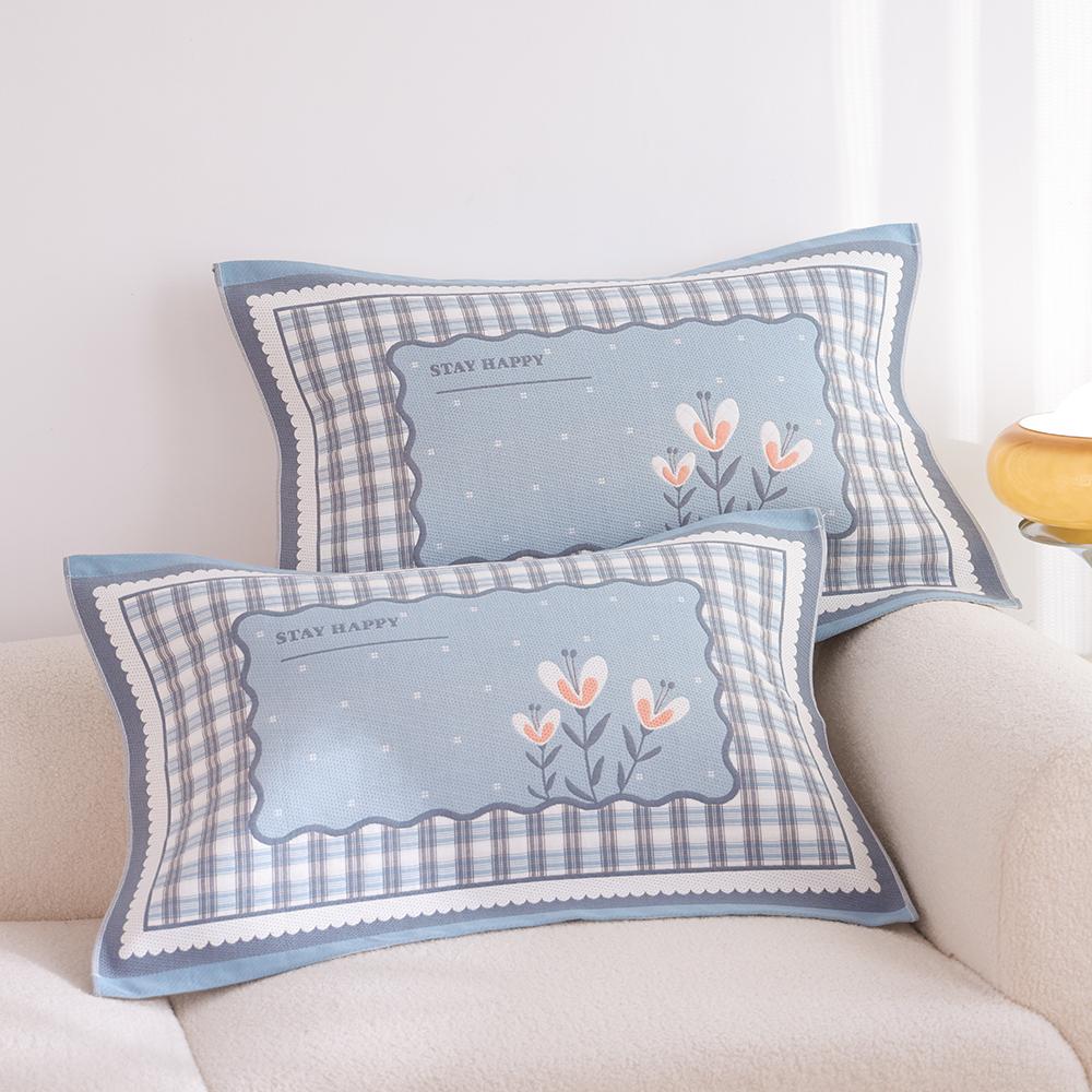 枕巾一对装纯棉纱布高支高密卡通