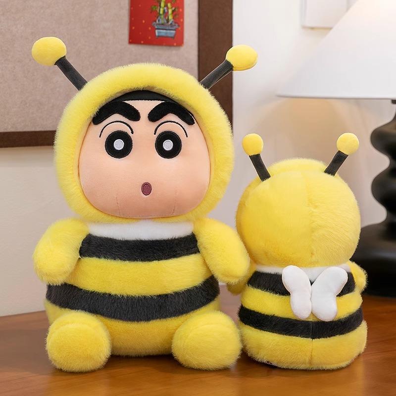 新款蜡笔小新变身蜜蜂毛绒玩具