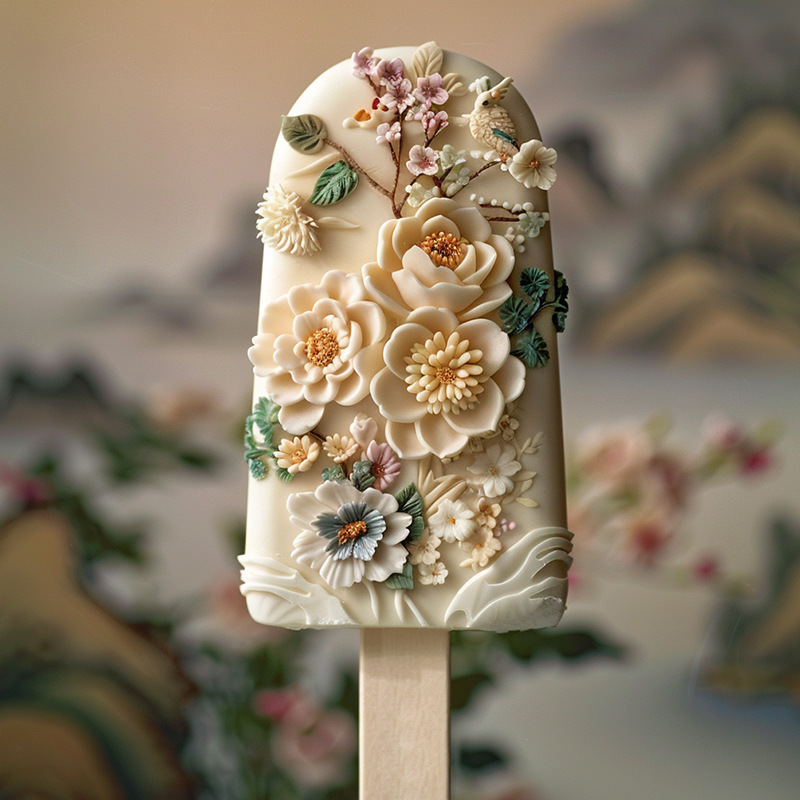 三信文创繁花雪糕硅胶模具