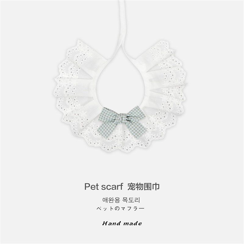 新款狗狗c猫咪口水巾宠物围巾猫咪中小型围嘴宠物饰品围脖围兜领