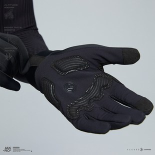 捷酷冬季户外骑行防风减s震防滑触屏三层复合保暖5长指手套