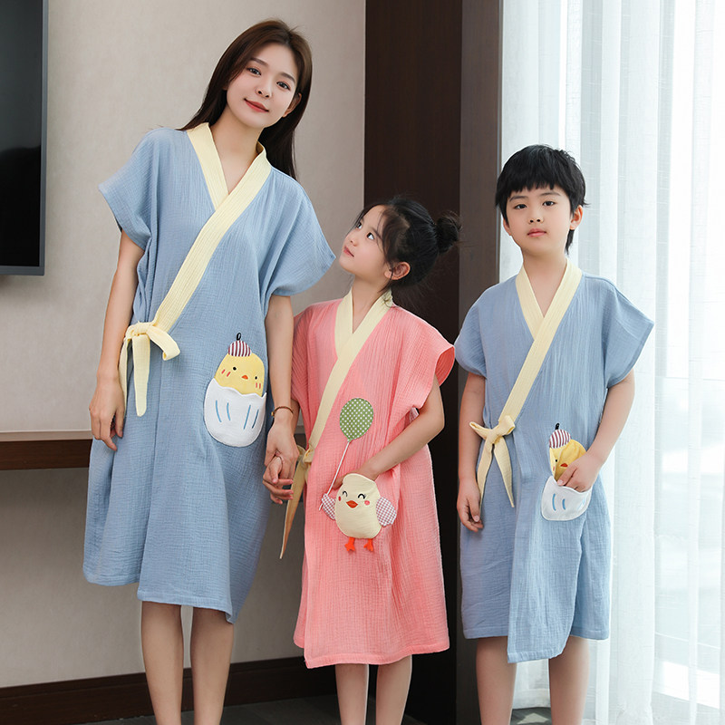 浴巾纯棉家用吸水大人可p穿可裹式浴袍女洗澡浴衣睡袍2022新款全