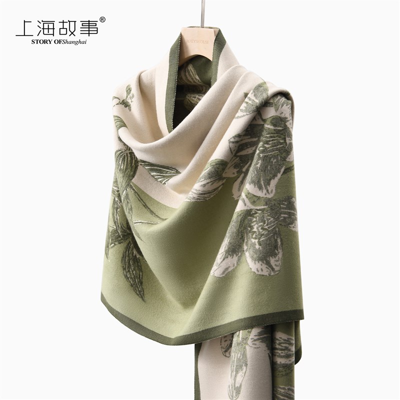 夏季空调房d披肩女外搭办公室地铁毯子护肩颈两用围巾可外穿大披