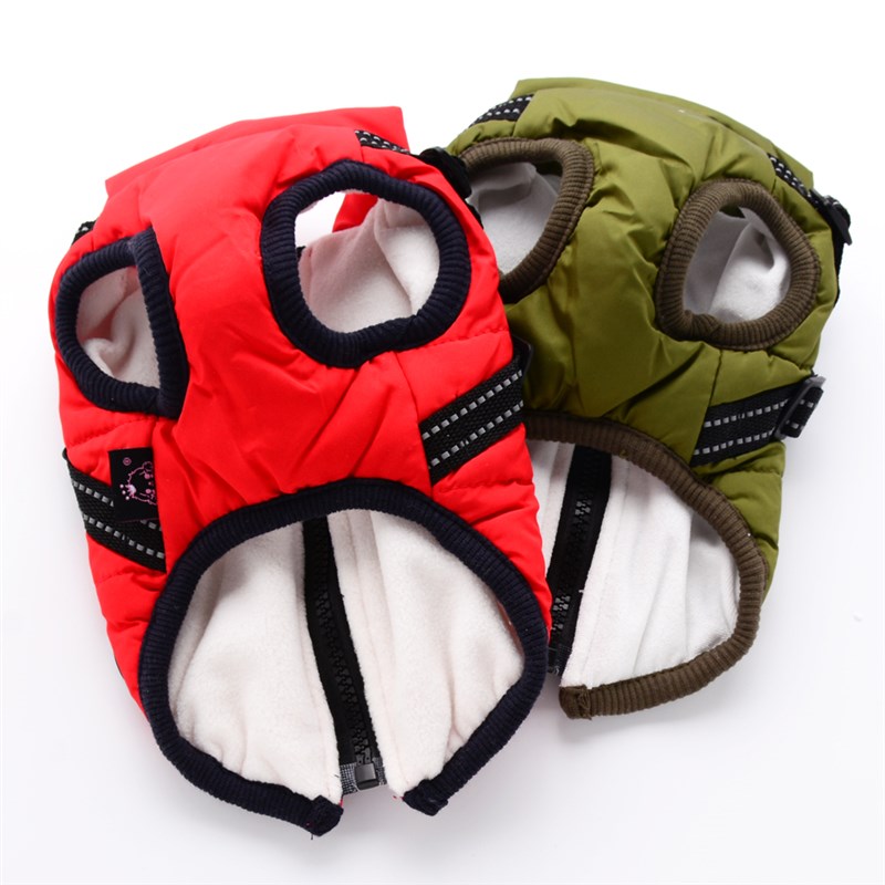 宠物狗狗衣服秋冬装小型犬比w熊泰迪棉背心带牵引绳冬季羽绒服棉