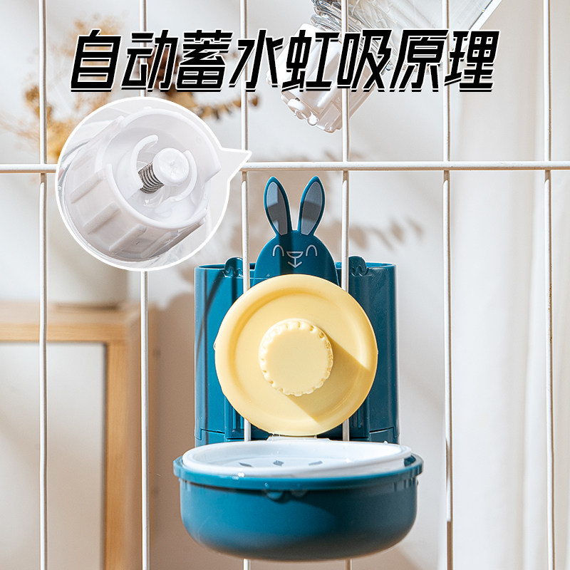 猫碗狗狗食盆悬挂式防打翻猫咪自动饮水机喂食器挂笼X粮盆宠物水