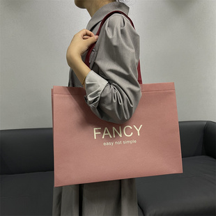 无纺布袋定制纯i色肩背广告购物帆布环保袋订做印logo公司企业宣