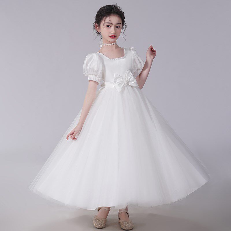 女童礼服轻奢小众儿童生日公主裙B花童婚礼小女孩钢琴主持人演出