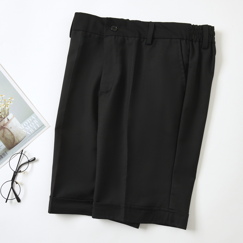 胖童西装短裤儿童j加肥加大码西裤中裤夏季男童表演背带裤大童裤