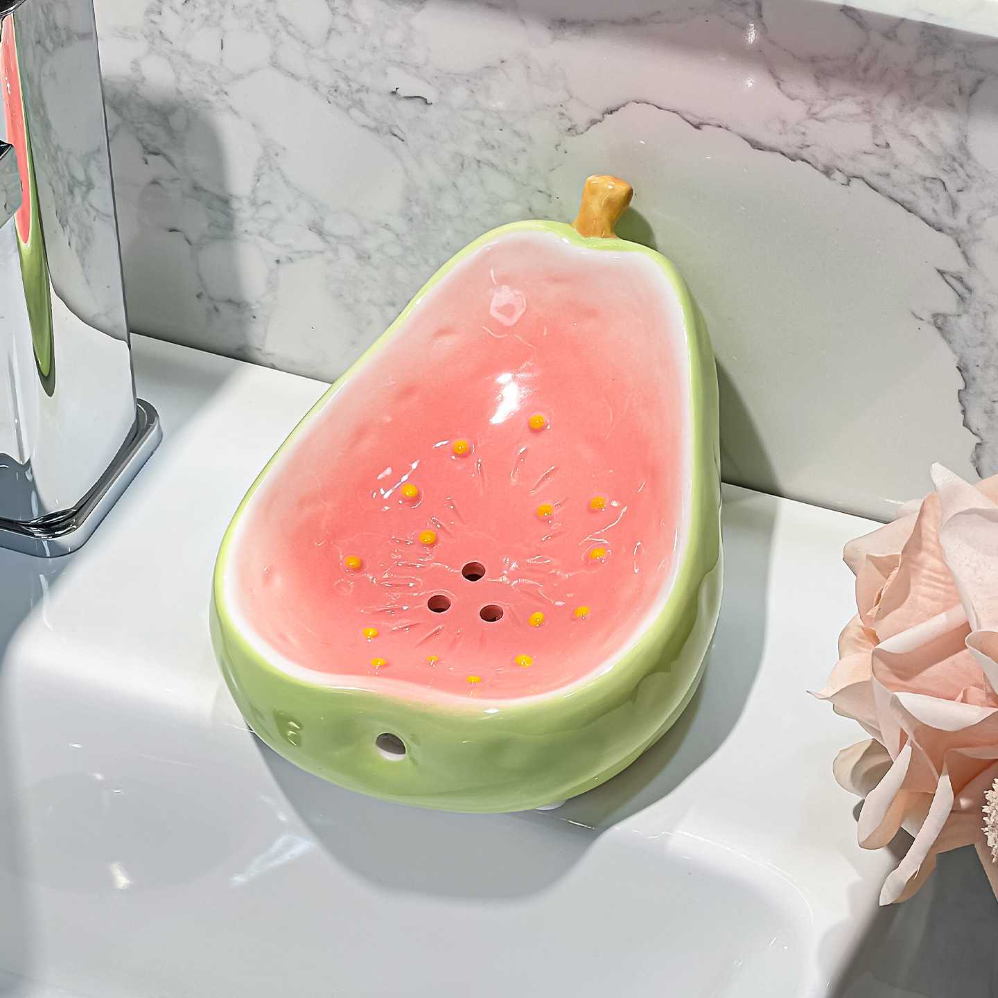 芭乐肥皂盒肥皂沥水盒卫生间香皂
