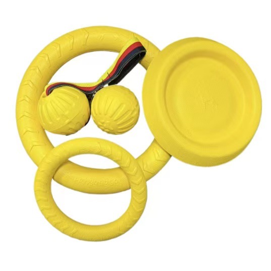 训练狗狗圈圈玩具飞盘拉环球耐咬