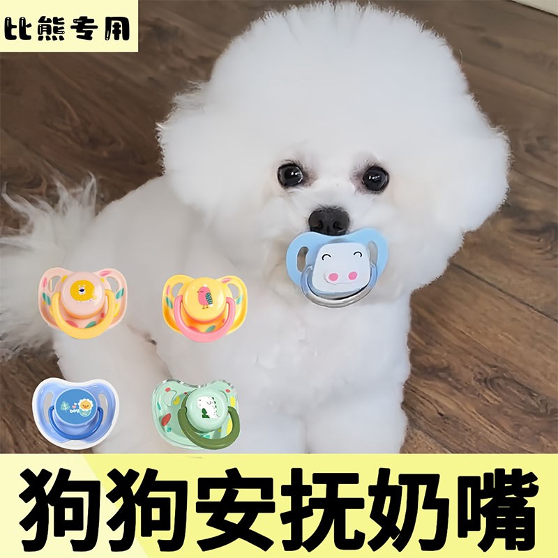 比熊幼犬安抚奶嘴磨牙洁齿