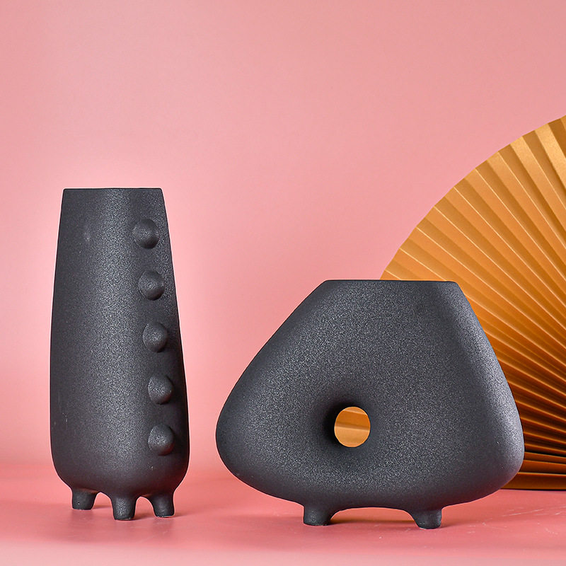 新中式现代简约创意台面陶瓷花瓶样板房酒店会所软装饰品摆件新品,模玩/动漫/周边/娃圈三坑/桌游,文化/体育周边,淘宝优惠券,粉丝福利购,淘宝优惠卷