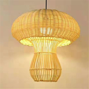 创意个性 竹艺吊灯 复古吧台餐厅茶楼民宿鸟巢灯具工程直销乡村风格